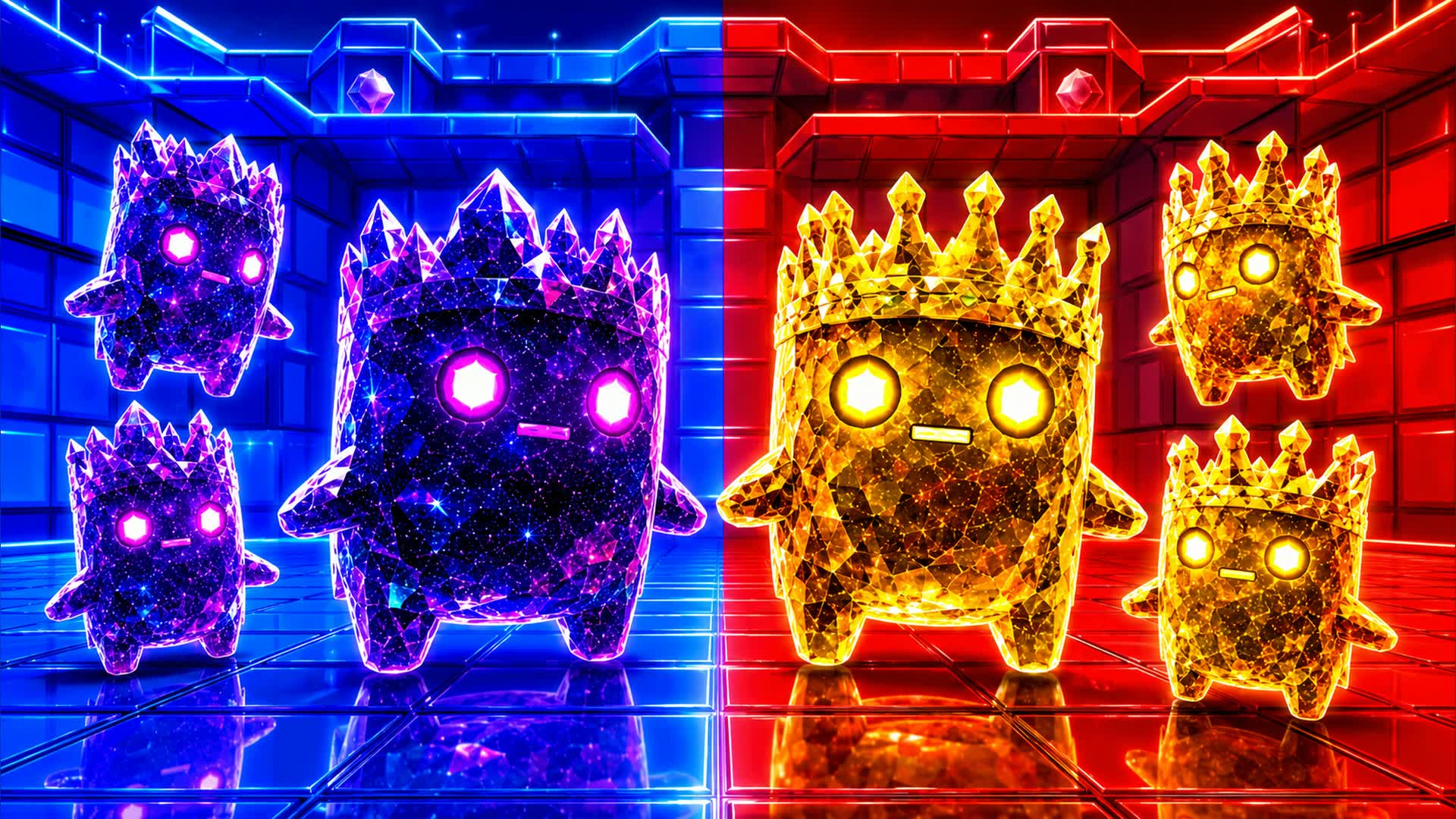 BLUE VS RED FIRE ANGLE 🔵🔴 — Fortnite Creative map