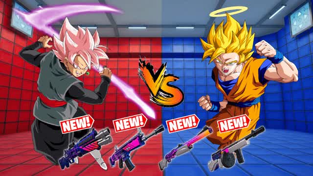 RED VS BLUE GOKUUUU 🔴🔵 — Fortnite Creative map