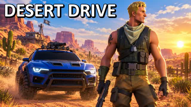 Desert Drive 🚗 FFA ⭐️ — Fortnite Creative map