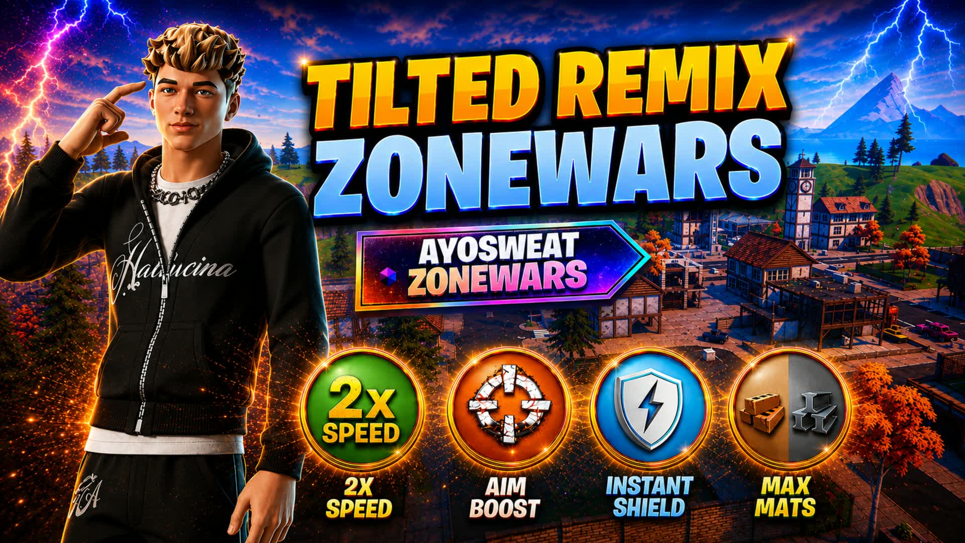 TILTED REMIX ZONE WARS ⭐ — Fortnite Creative map