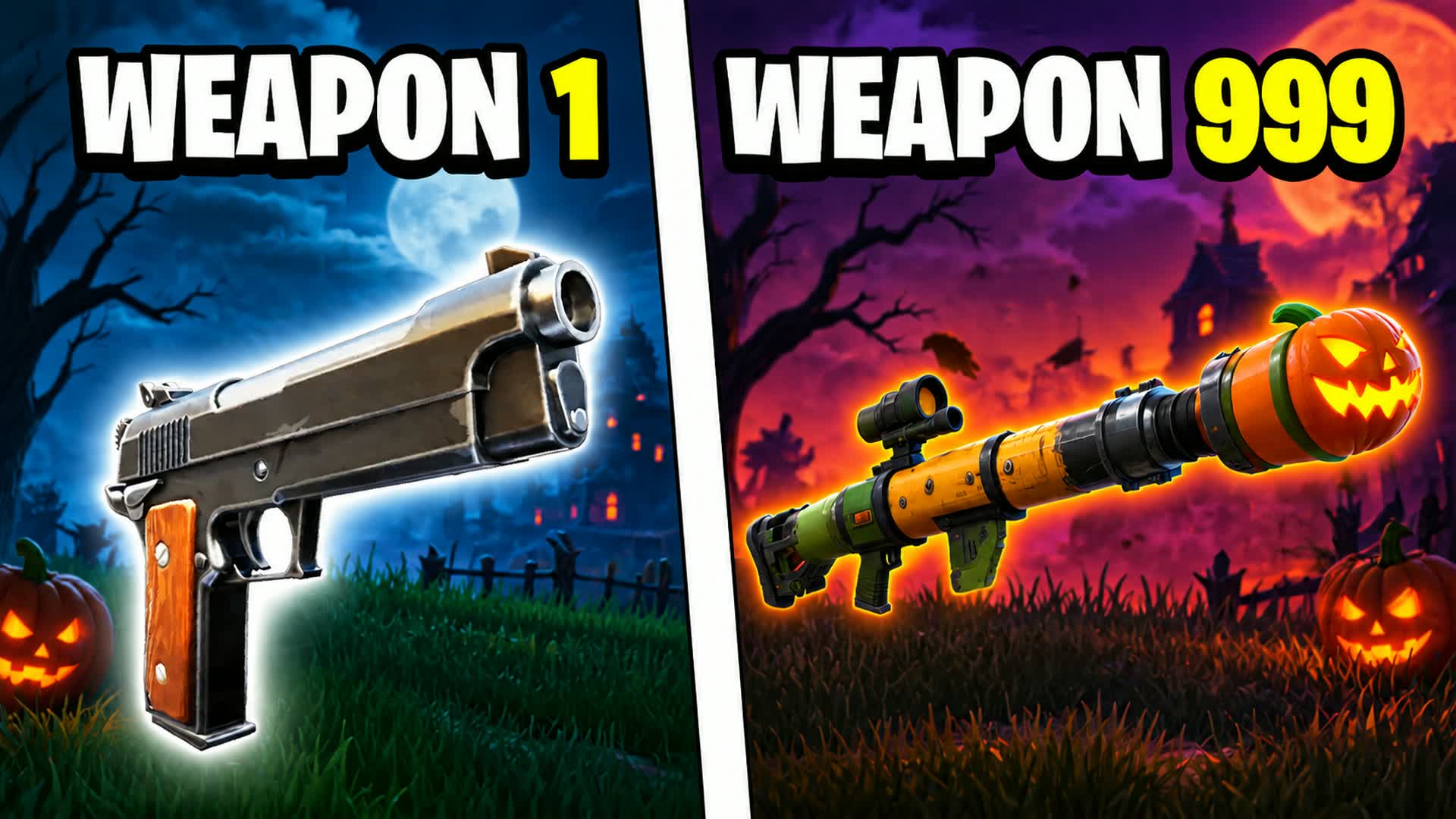 GUN GAME🔫HALLOWEEN ONE SHOT — Fortnite Creative map