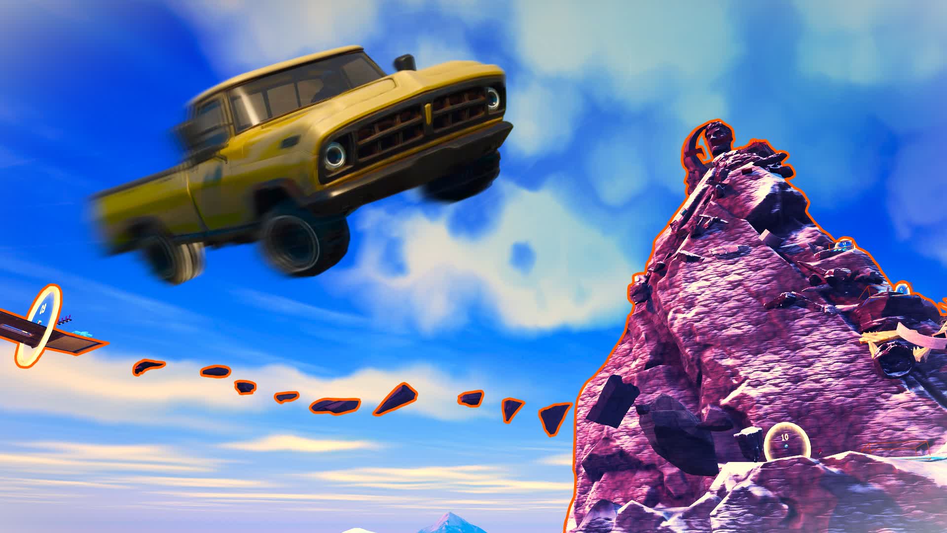 IMPOSSIBLE CAR PARKOUR — Fortnite Creative map