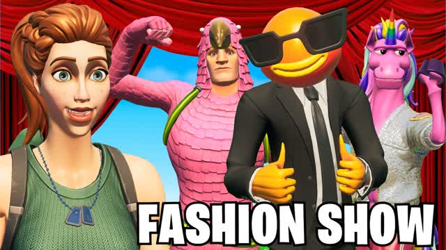 50 Player Fashion Show — Fortnite Creative map cover art