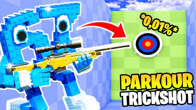 +100 LEVELS TRICKSHOT PARKOUR 🎯CRAZY⭐️ — Fortnite Creative map