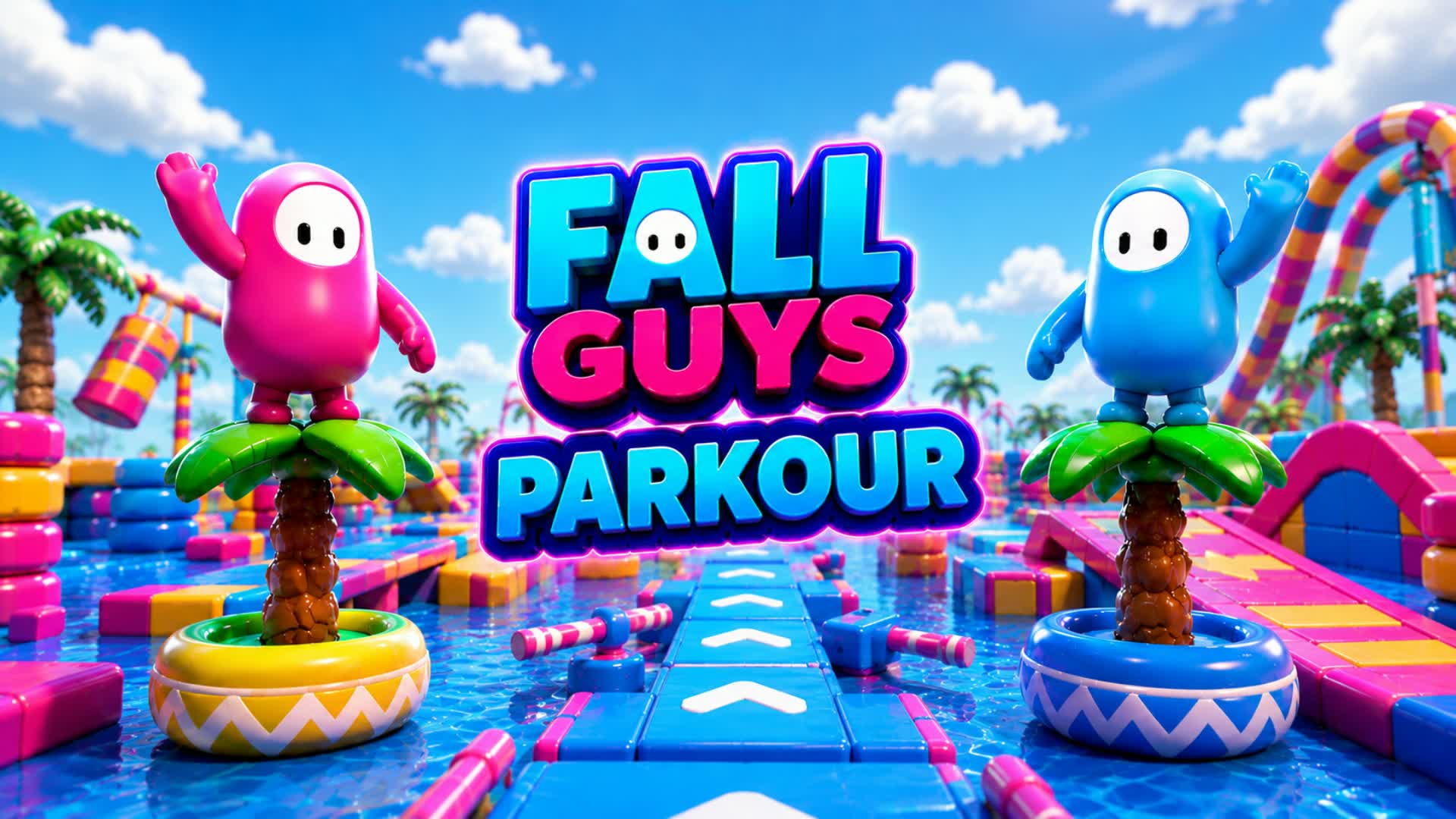 Fall guys parkour — Fortnite Creative map
