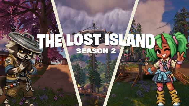 THE LOST ISLAND┃BATTLE ROYALE — Fortnite Creative map cover art
