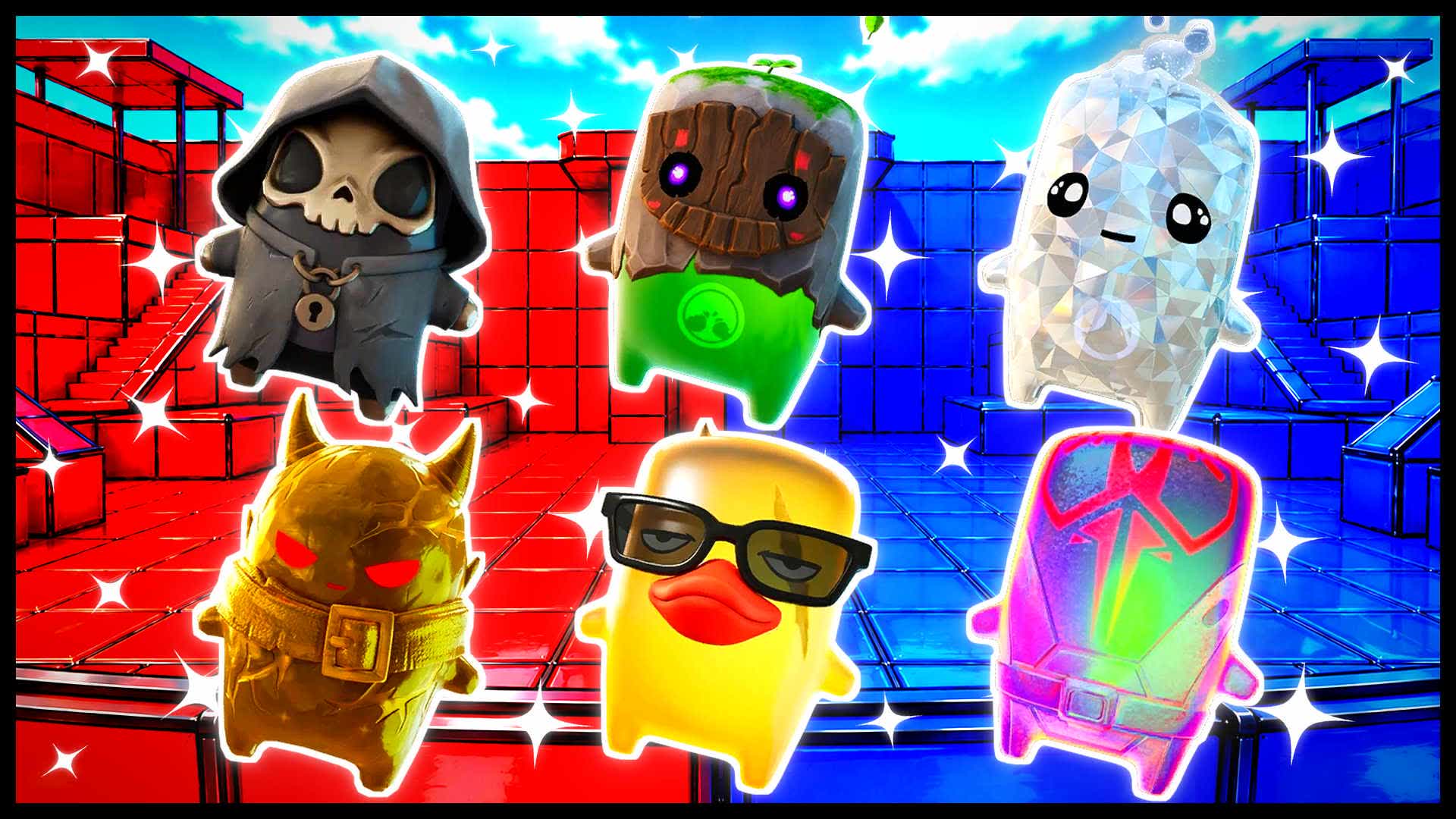 BLUE VS RED LEGENDARY LIFT 🔵🔴 — Fortnite Creative map