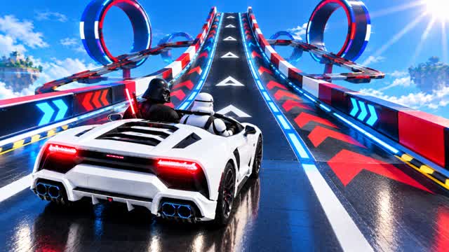 MEGA CAR STUNTS - CAR GAME — Fortnite Creative map cover art