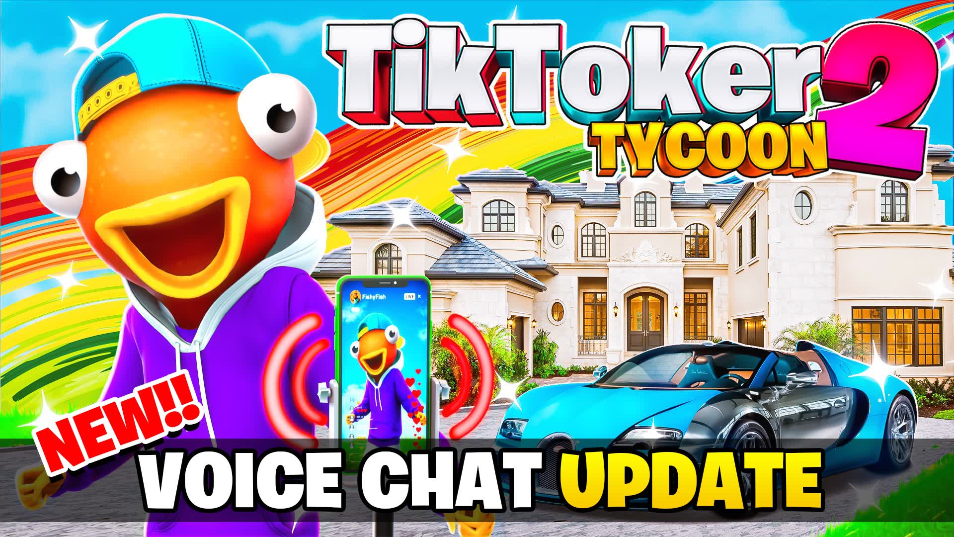 🔴 Tiktoker Tycoon 2 — Fortnite Creative map