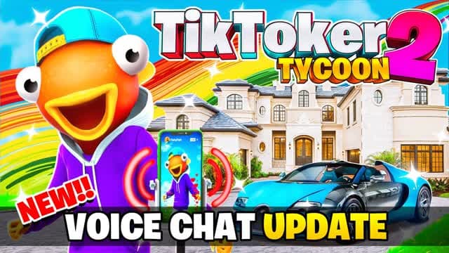 🔴 Tiktoker Tycoon 2 — Fortnite Creative map cover art
