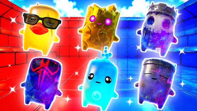 BLUE VS RED FULL REACTION 🔵🔴 — Fortnite Creative map