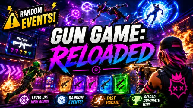 Gun Game: Reloaded — Fortnite Creative map cover art