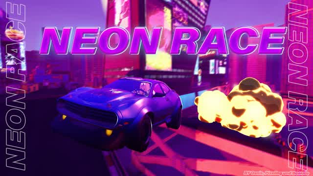 Neon Race 🏁 — Fortnite Creative map cover art