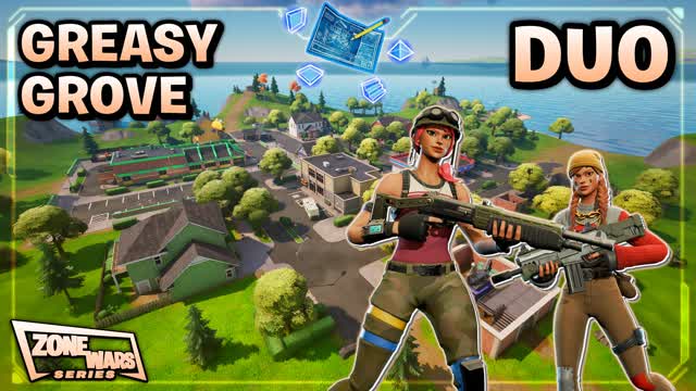 (Duo👥) Greasy Zone Wars [Series] — Fortnite Creative map