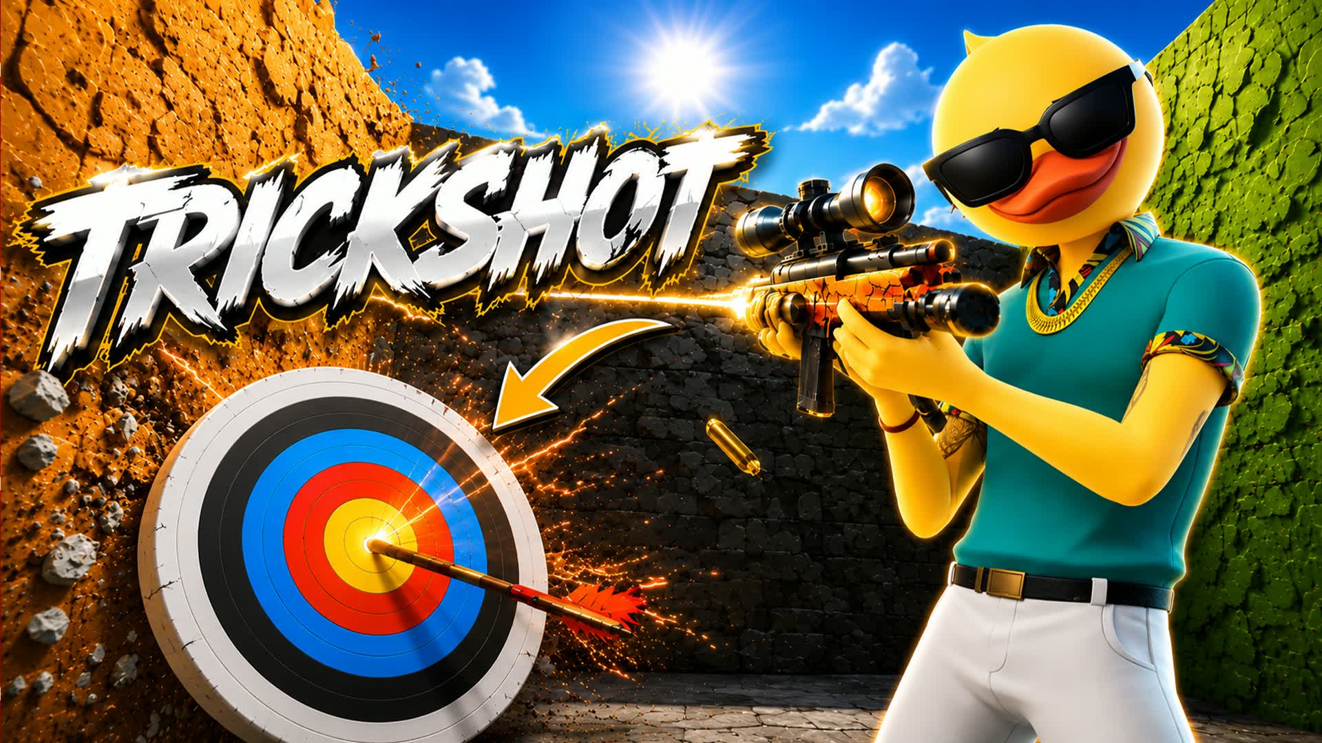 TRICKSHOT PARK0UR — Fortnite Creative map