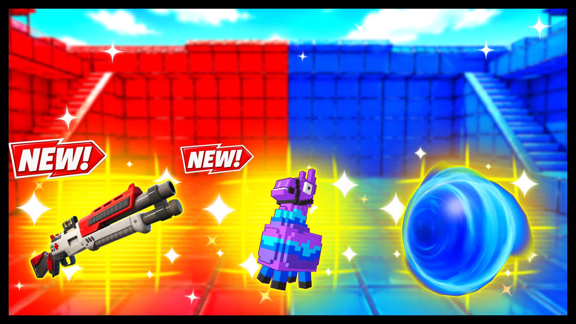 RED VS BLUE SPACE MAP 🔴🔵 — Fortnite Creative map