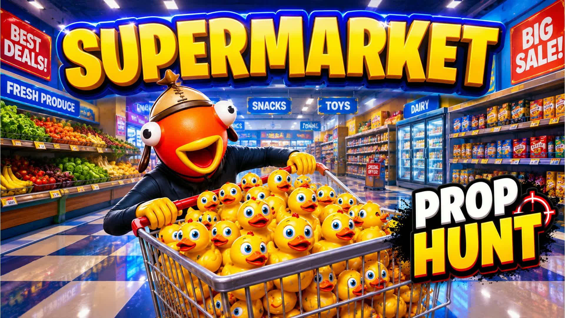 SUPERMARKET PROP HUNT SHOP HIDE AND SEEK — Fortnite Creative map