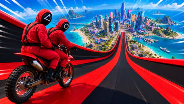 DRIVE ON THE SUPER RAMP - CAR GAME — Fortnite Creative map cover art