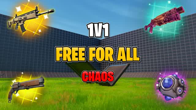 1V1 FREE FOR ALL CHAOS — Fortnite Creative map