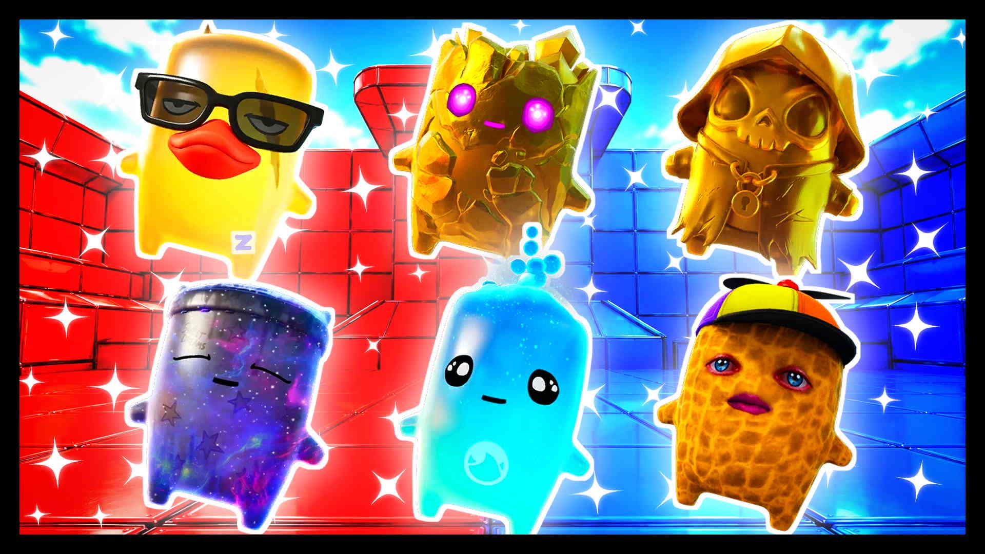 INSTANT AWARENESS RED VS BLUE 🔴🔵 — Fortnite Creative map