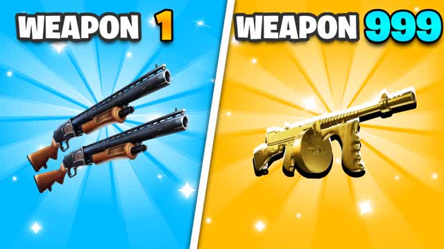 🔫ONE SHOT - GUN GAME — Fortnite Creative map cover art