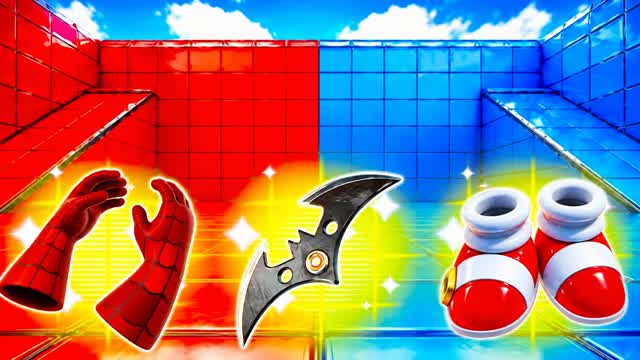 RED VS BLUE ATOMIC RAID 🔴🔵 — Fortnite Creative map cover art