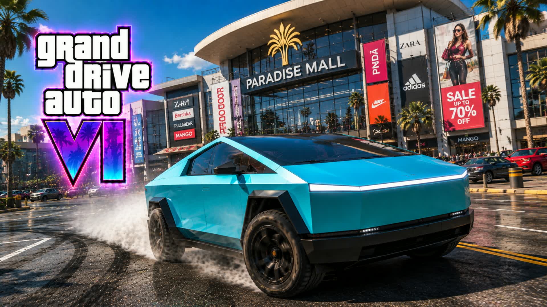 GDA VI 6🌴RACE IN LONG BEACH — Fortnite Creative map