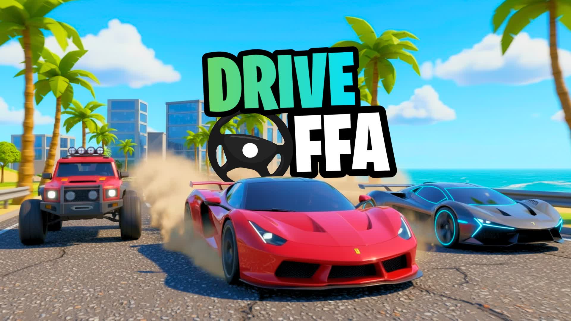 Drive City FFA 🚗 — Fortnite Creative map
