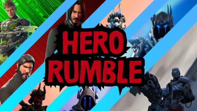 HERO RUMBLE — Fortnite Creative map cover art
