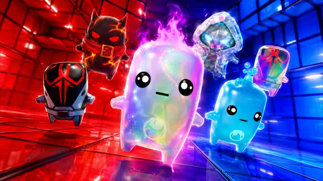 RED VS BLUE POWER BURST 🔴🔵 — Fortnite Creative map