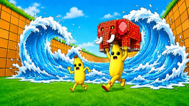 ESCAPE THE TSUNAMI BRAINROTS [NEWS] — Fortnite Creative map