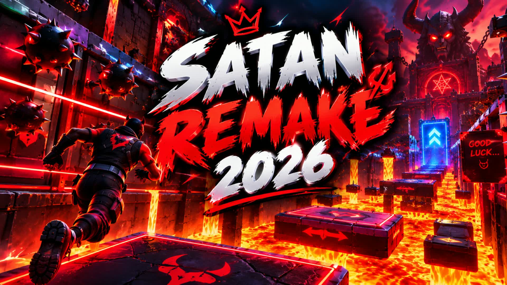 deathrun remake satan hard — Fortnite Creative map