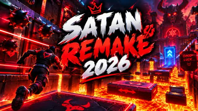 deathrun remake satan hard — Fortnite Creative map cover art