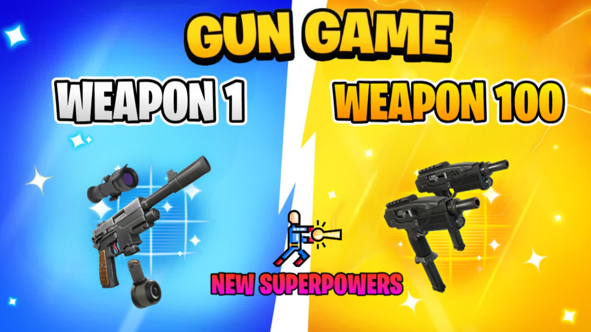 GUN GAME🎯ONE SHOT🎯CH5S4 — Fortnite Creative map