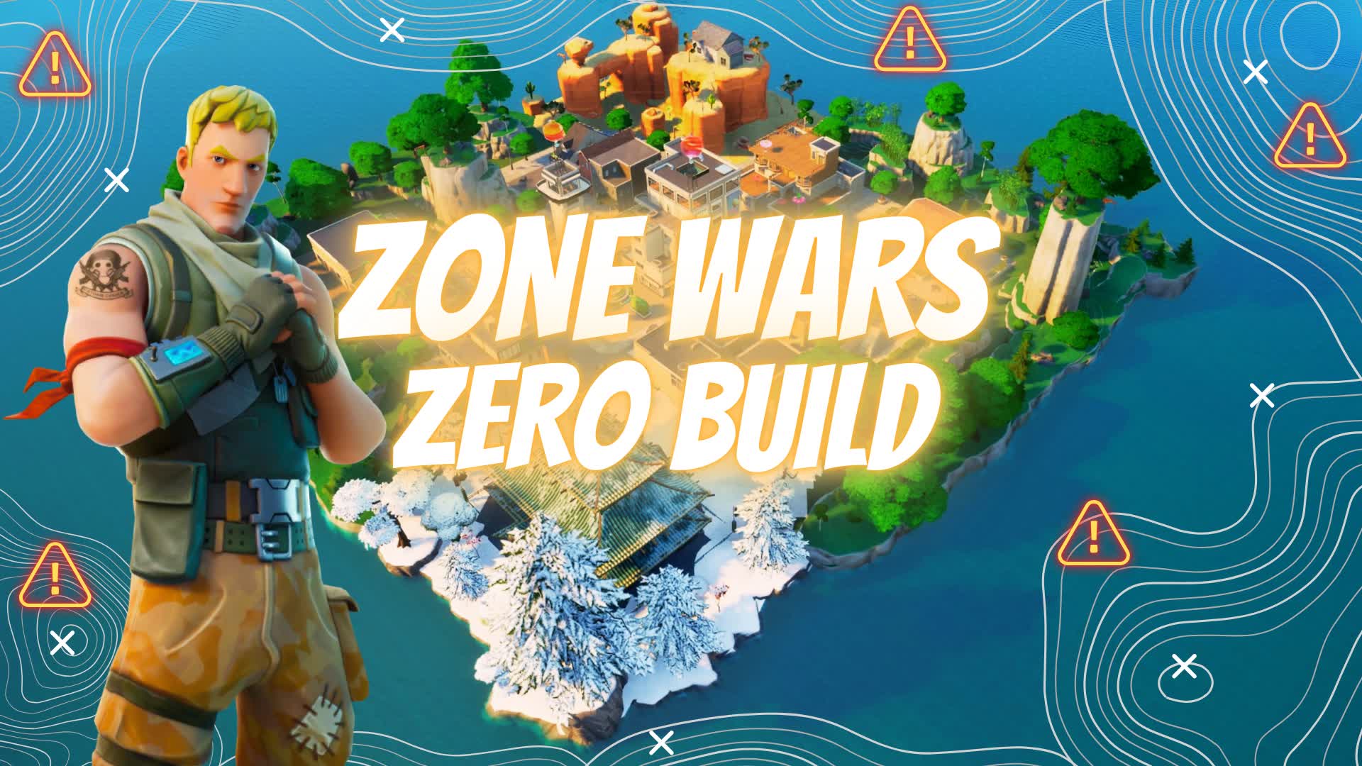 Zone Wars Zero Build — Fortnite Creative map