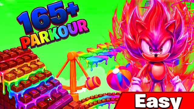 SUPER PARKOUR 150+ FALL GUYS OBBY ✨ — Fortnite Creative map