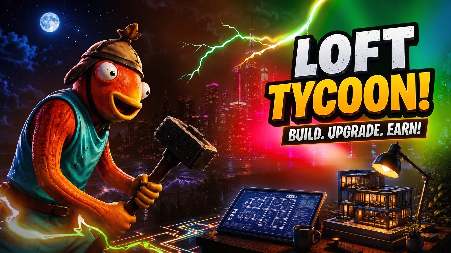 LOFT TYCOON [NEW] — Fortnite Creative map