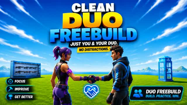 DUO CLEAN FREEBUILD — Fortnite Creative map