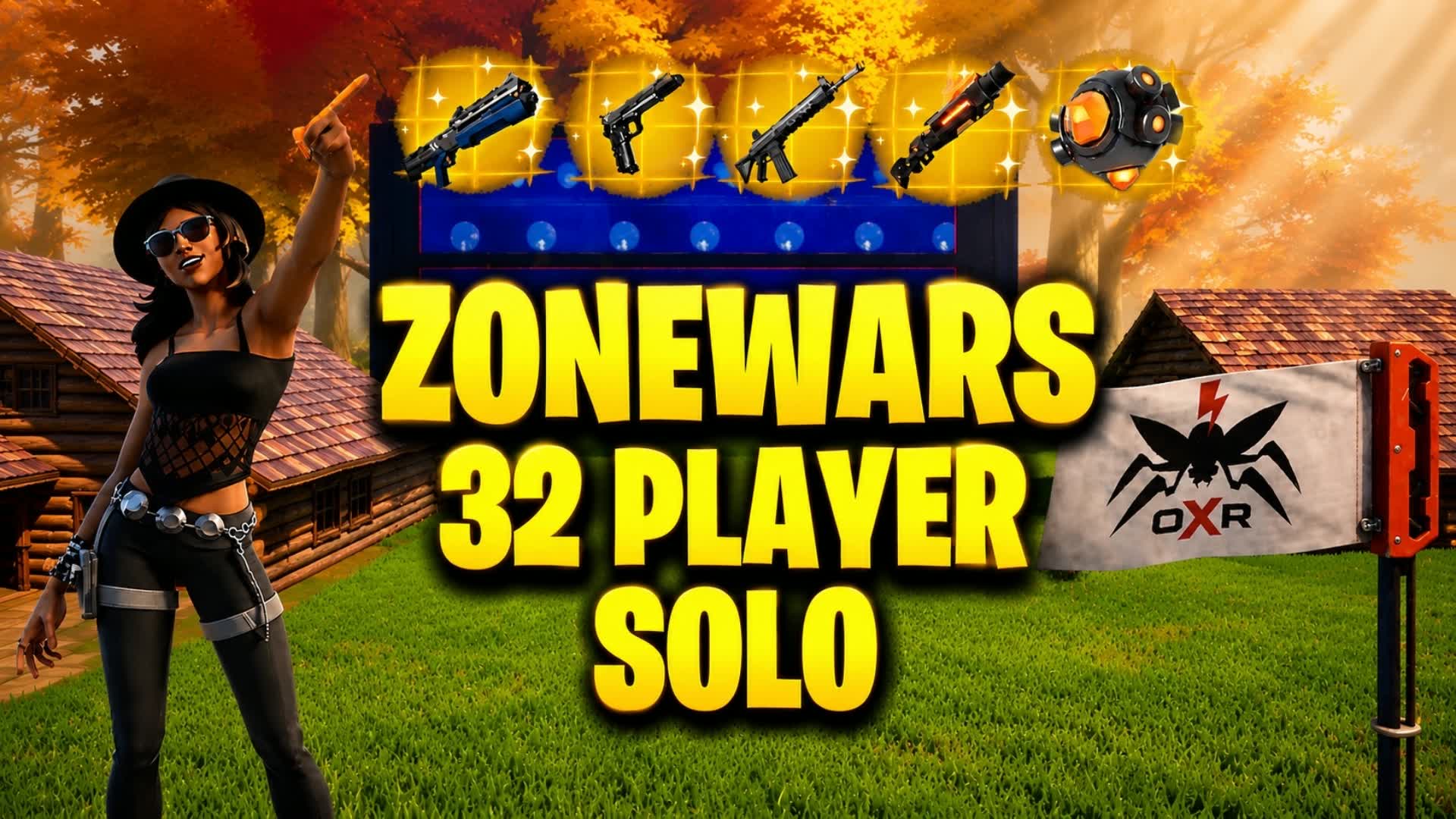32 Player Cup Zone Wars - Forest — Fortnite Creative map