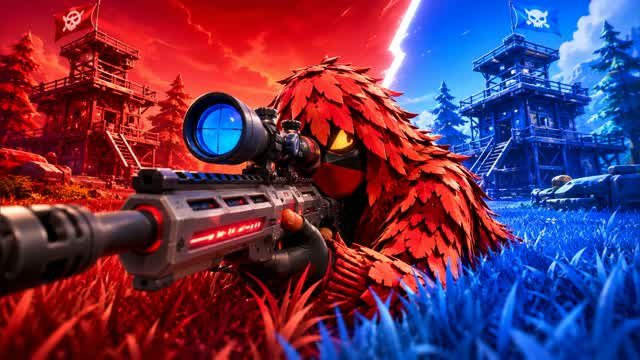 RED VS BLUE WIND TUNNEL 🔴🔵 — Fortnite Creative map