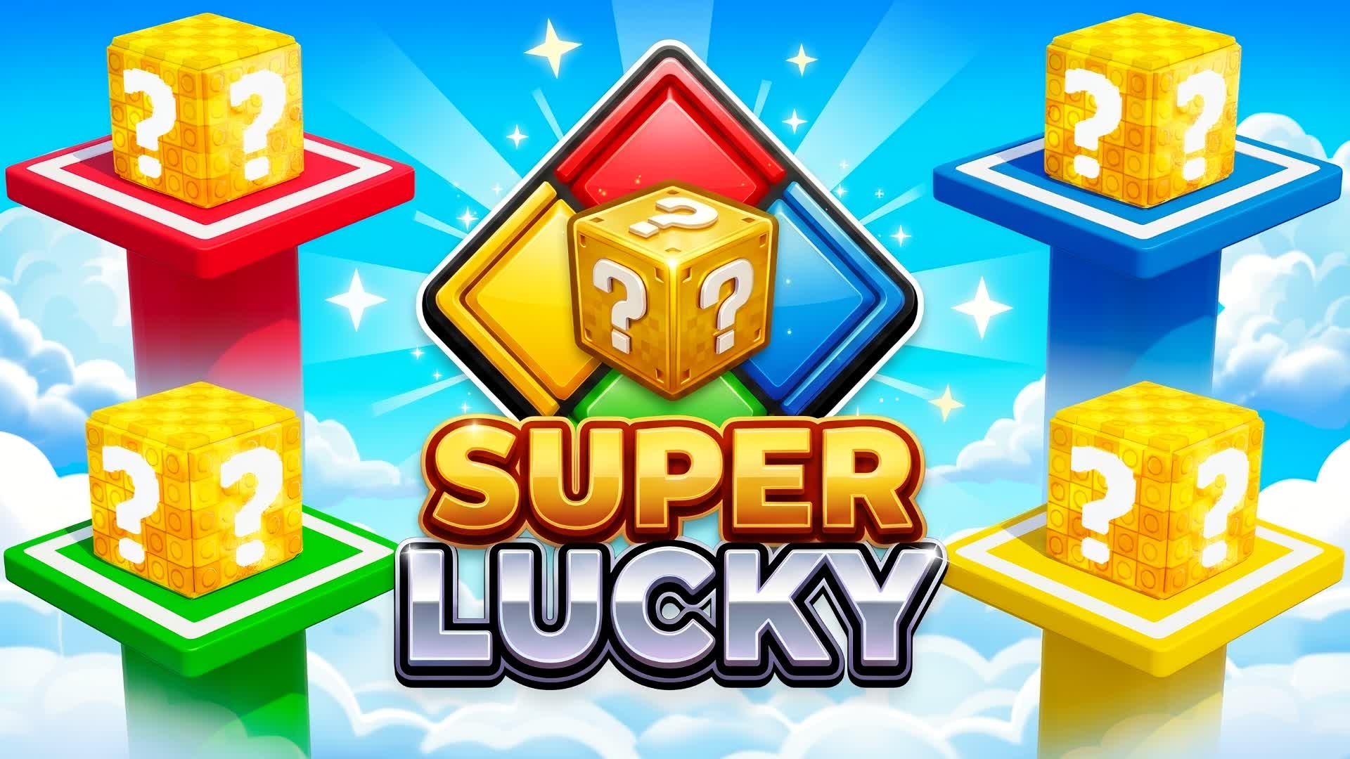 SUPER LUCKY BLOCK PILLARS [PARTY GAME] ⭐ — Fortnite Creative map
