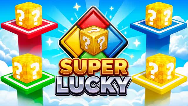 SUPER LUCKY BLOCK PILLARS [PARTY GAME] ⭐ — Fortnite Creative map cover art