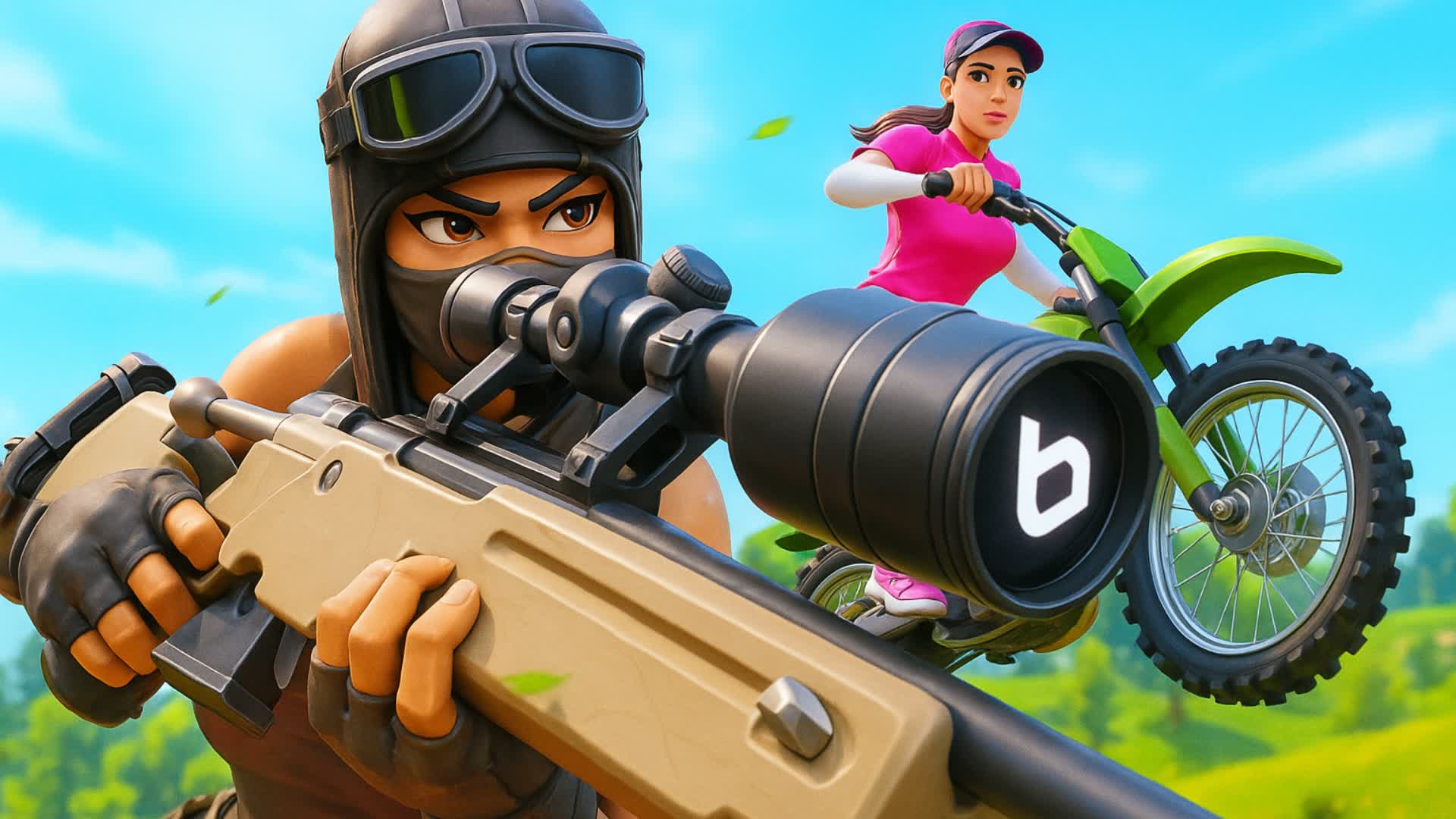 SNIPER VS BIKERS — Fortnite Creative map