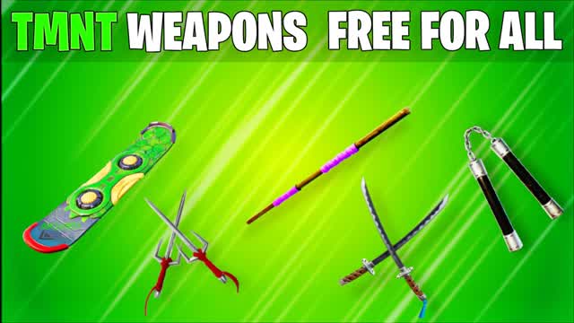 🐢TMNT WEAPONS FFA🔫 — Fortnite Creative map cover art