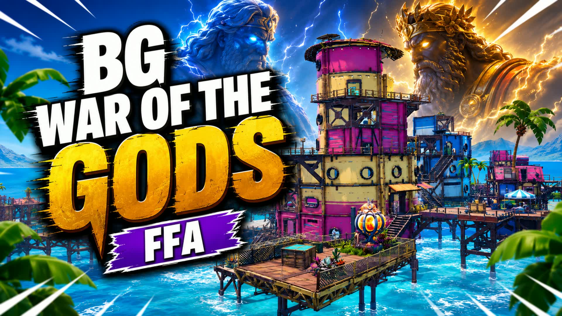 BG WAR OF THE GODS FFA. — Fortnite Creative map