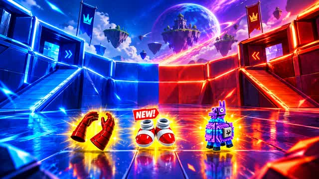 🚀 NEXUS - RED VS BLUE — Fortnite Creative map cover art