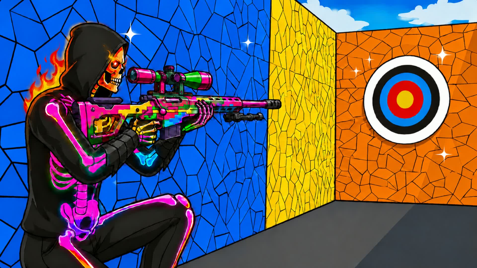 CRAZY UNC TRICKSHOT (125+ LVL) — Fortnite Creative map