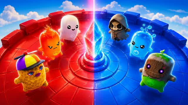 SUPER RED VS BLUE CLASH 🔴🔵 — Fortnite Creative map