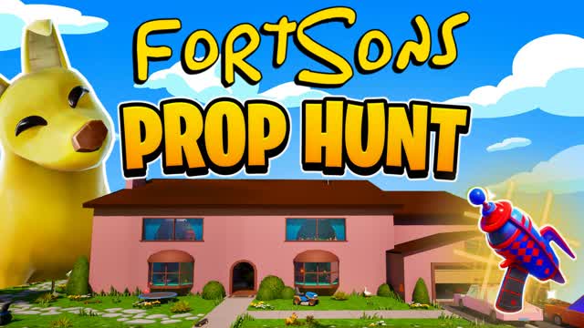 SPRINGFIELD SIMPSONS HOUSE - PROP HUNT — Fortnite Creative map cover art