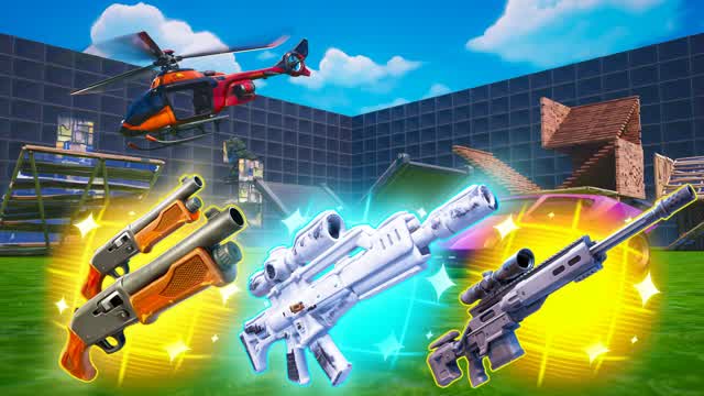 1V1 WITH EVERY GUNS — Fortnite Creative map cover art